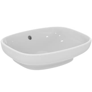 IDEAL STANDARD i.life B mísa 450x370mm, leštěná, bez otvoru pro baterii, s otvorem pro přepad (kulatý) #T509201 - Bílá (Alpine)