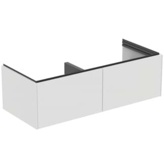 IDEAL STANDARD Dvojitá toaletní skříňka Conca nábytek 1200x505 mm, se 2 výsuvnými zásuvkami s tichým zavíráním #T5516Y1 - matná bílá