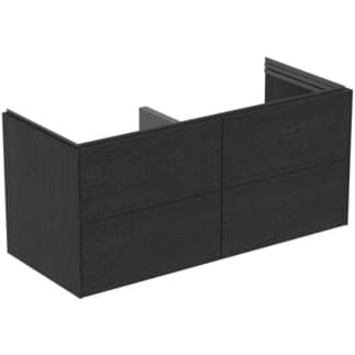 IDEAL STANDARD Dvojitá toaletní skříňka Conca nábytek 1200x505 mm, se 4 výsuvnými zásuvkami s tichým zavíráním #T5517Y4 - dub fládrovaný