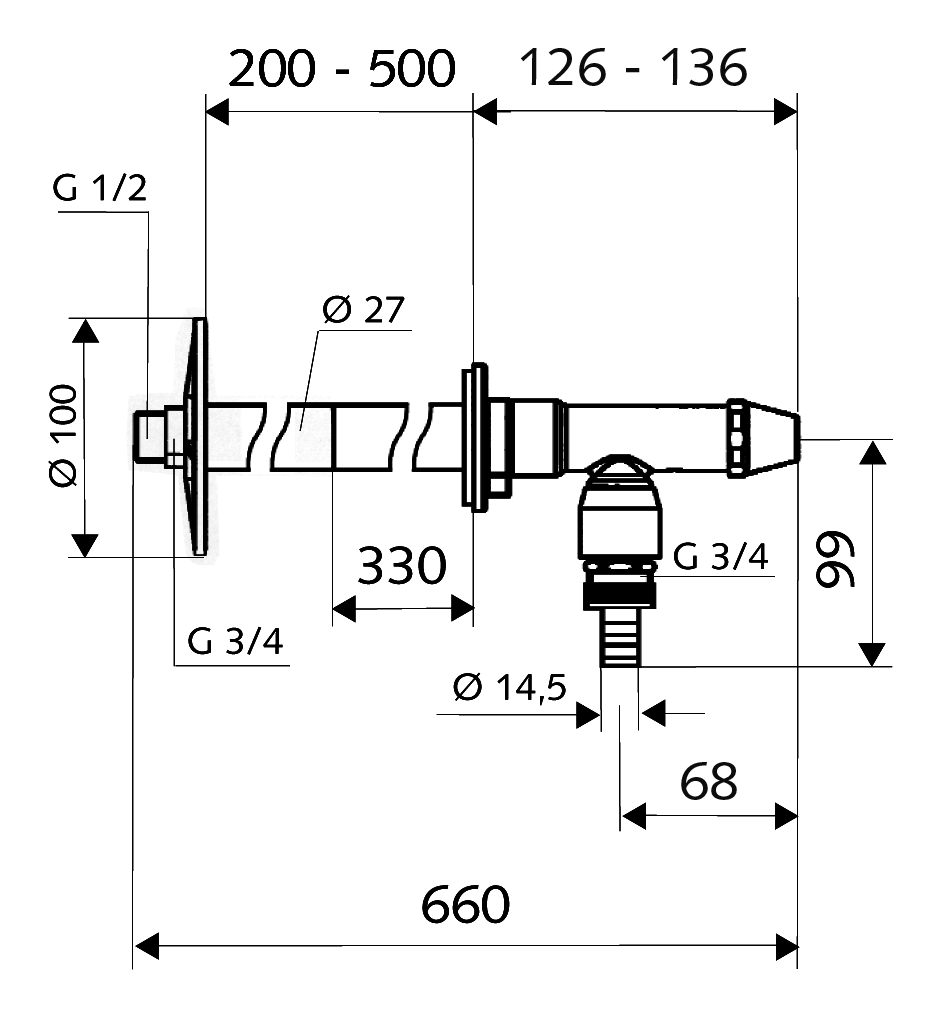 SCHELL POLAR II mrazuvzdorná armatura 39970399