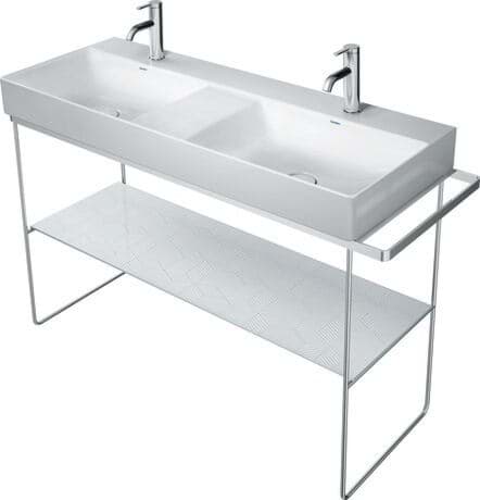 DURAVIT Skleněná polička 009970 Design by Duravit #0099708200 - Barva 82, Cubic Line, Materiál: Tvrzené bezpečnostní sklo dle EN 12150-1 1164 mm