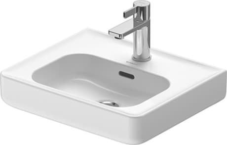 DURAVIT Umývátko 074445 Design by Philippe Starck #07444500001 - p Barva 00, Bílá Vysoký lesk, Počet míst pro mytí: 1 Uprostřed, Počet otvorů pro armaturu na jednom umyvadle: 1 Uprostřed, Přepad: Ano 450 mm