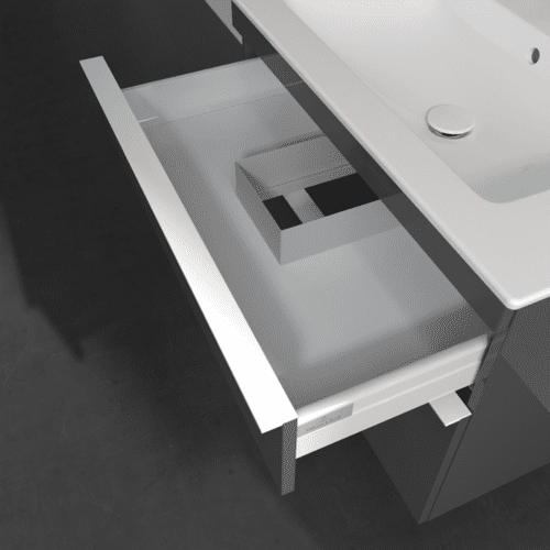 VILLEROY BOCH Venticello toaletní skříňka, 2 výsuvy, 753 x 590 x 502 mm, lesklá šedá / lesklá šedá #A92502FP, obrázek 7