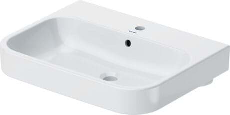 DURAVIT Umyvadlo 231865 Design by sieger design #2318650025 - p Barva 00, Bílá Vysoký lesk, Počet míst pro mytí: 1 Uprostřed, Počet otvorů pro armaturu na jednom umyvadle: 1 Uprostřed 650 x 505 mm