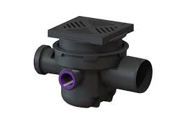 KESSEL vpust sklepní DN 100 rošt 200x200 černý 29111