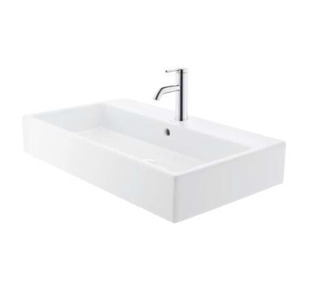 DURAVIT Umyvadlo 235080 Design by Duravit #23508000411 - p Barva 00, Bílá Vysoký lesk, Počet míst pro mytí: 1 Uprostřed, Počet otvorů pro armaturu na jednom umyvadle: 1 Uprostřed, Přepad: Ano 800 x 470 mm