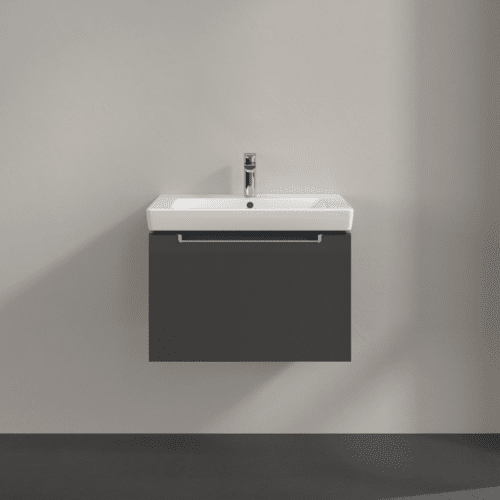 VILLEROY BOCH Subway 2.0 Vanity unit, 1 zásuvka, 637 x 420 x 454 mm, lesklá šedá #A68800FP, obrázek 3