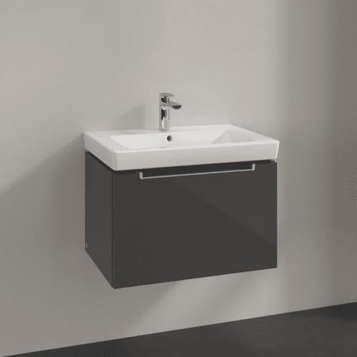 VILLEROY BOCH Subway 2.0 Vanity unit, 1 zásuvka, 637 x 420 x 454 mm, lesklá šedá #A68800FP, obrázek 2