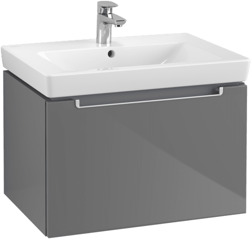 VILLEROY BOCH Subway 2.0 Vanity unit, 1 zásuvka, 637 x 420 x 454 mm, lesklá šedá #A68800FP, obrázek 1