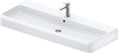 DURAVIT Umyvadlo 238212 Design by Studio F. A. Porsche #2382122027 - p Barva 00, Bílá Vysoký lesk, Počet míst pro mytí: 1 Uprostřed, Počet otvorů pro armaturu na jednom umyvadle: 1 Uprostřed 1200 x 470 mm