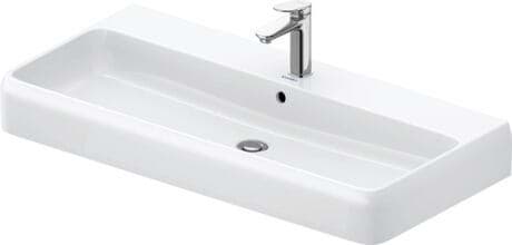 DURAVIT Umyvadlo 238210 Design by Studio F. A. Porsche #2382100028 - p Barva 00, Bílá Vysoký lesk, Počet míst pro mytí: 1 Uprostřed, Počet otvorů pro armaturu na jednom umyvadle: 1 Uprostřed 1000 x 470 mm