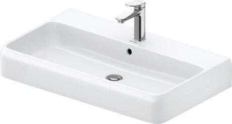 DURAVIT Umyvadlo 238280 Design by Studio F. A. Porsche #2382802000 - p Barva 00, Bílá Vysoký lesk, Počet otvorů pro armaturu na jednom umyvadle: 1 Uprostřed 800 x 470 mm