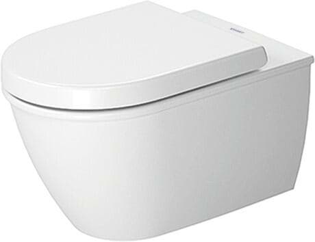 DURAVIT Sedátko pro WC 006989 #0069890000 - Barva 00, Typ: Ve tvaru D, Bílá Vysoký lesk, Barva závěsů: Nerez, Překrývající se 370 x 431 mm