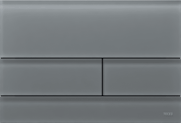 TECEsquare II ovládací tlačítko, dual-flush system #9240826 - glass signal grey satined