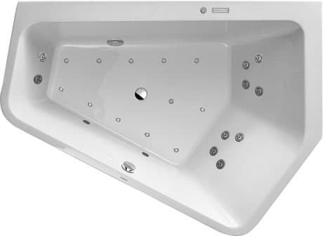 DURAVIT Vířivá vana 760393 Design by EOOS #760393000AS0000 - Barva 00, Air-systém, 50 Hz, Druh ochrany: IPX5 1900 x 1400 mm