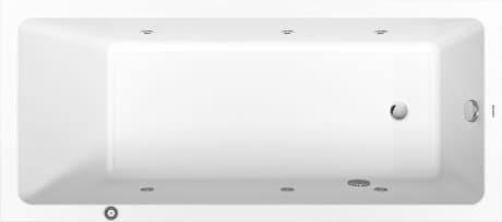 DURAVIT Vířivá vana 760491 Design by Duravit #760491000JP1000 - Barva 00, Jet Project, 50 Hz, Druh ochrany: IPX5 1800 x 800 mm