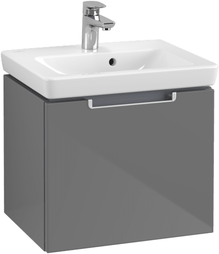 VILLEROY BOCH Subway 2.0 Vanity unit, 1 zásuvka, 485 x 420 x 379 mm, lesklá šedá #A68500FP, obrázek 2