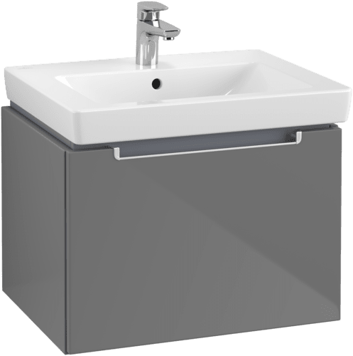 VILLEROY BOCH Subway 2.0 Vanity unit, 1 zásuvka, 587 x 420 x 454 mm, lesklá šedá #A68700FP, obrázek 2