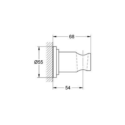 GROHE Sena Nástěnný držák sprchy Chrom #28690000
