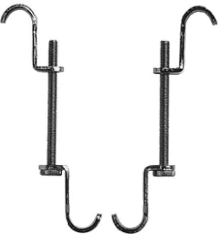 DURAVIT Upevnění pro polosloup 005504 #0055040000 - Barva 00, Materiál: Ocel, Povrchová úprava: Pozinkovaný 84 mm