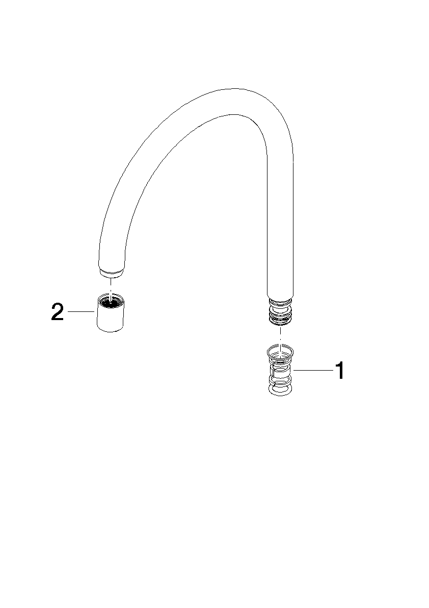 DORNBRACHT Výstup - tmavý chrom #90282239300-19