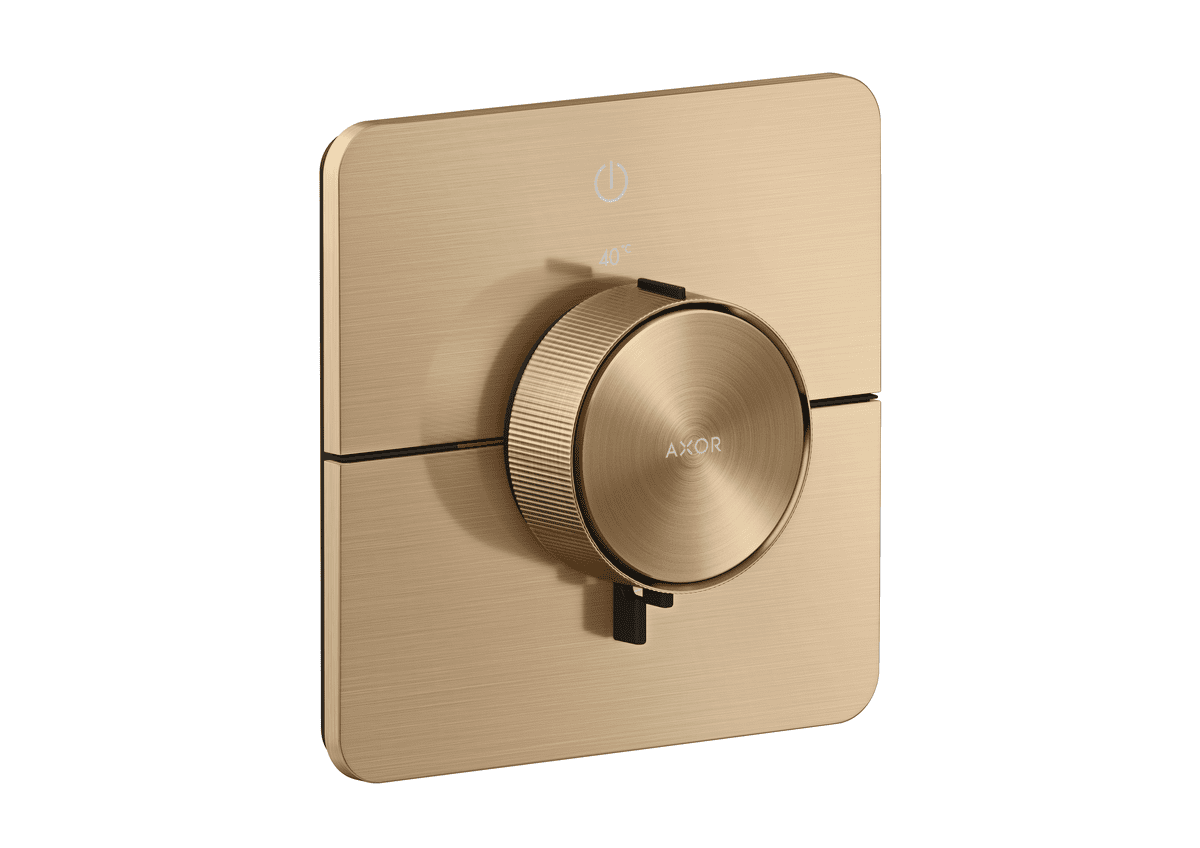 HANSGROHE AXOR ShowerSelect ID Termostat pod omítku, softsquare, pro 1 spotřebič #36758140 - kartáčovaný bronz