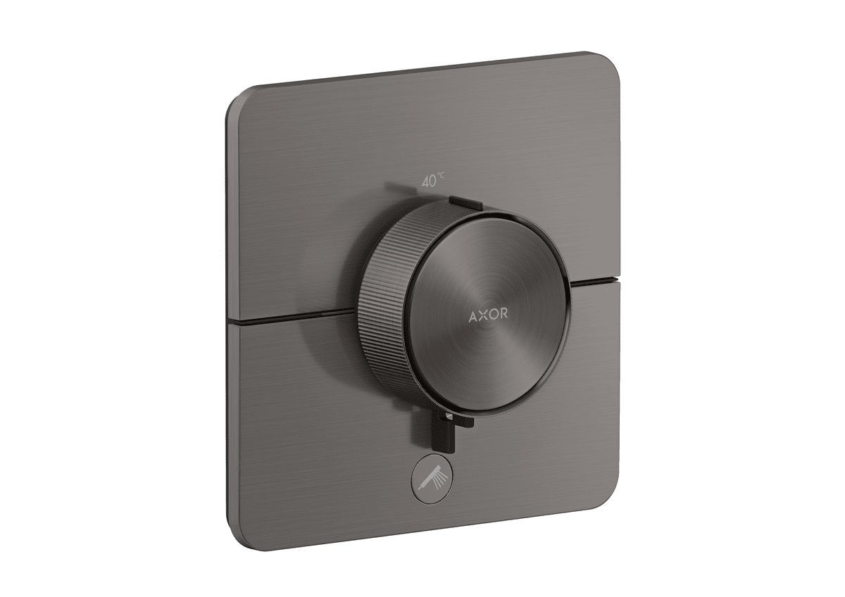 HANSGROHE AXOR ShowerSelect ID Termostat HighFlowpod omítku, softsquare, pro 1 spotřebič a další výtok #36778340 - kartáčovaný černý chrom