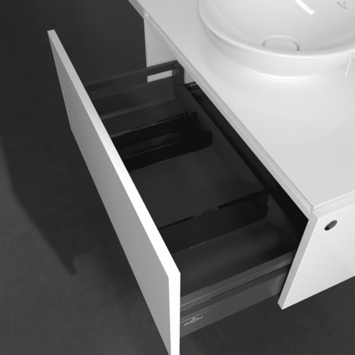 VILLEROY BOCH Legato toaletní skříňka, 1 zásuvka, 800 x 380 x 500 mm, lesklá bílá / lesklá bílá #B56900DH, obrázek 6
