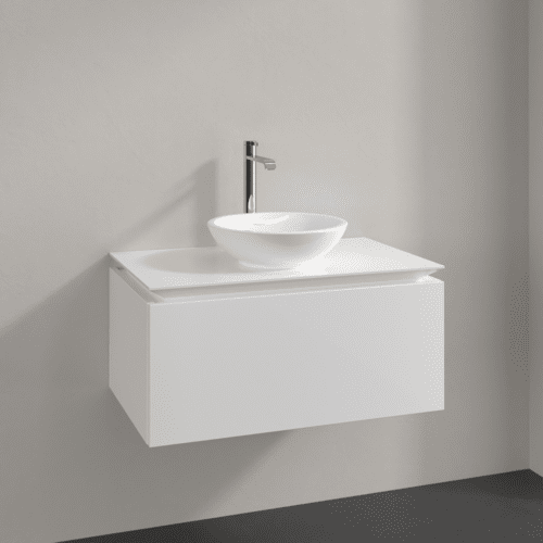 VILLEROY BOCH Legato toaletní skříňka, 1 zásuvka, 800 x 380 x 500 mm, lesklá bílá / lesklá bílá #B56900DH, obrázek 2