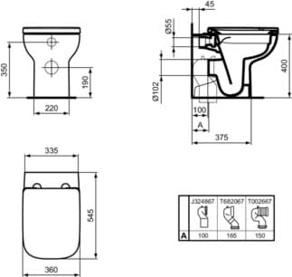 IDEAL STANDARD WC sedátko Ideal Standard i.life A, obalové #T453001 - Bílá (Alpine), obrázek 4
