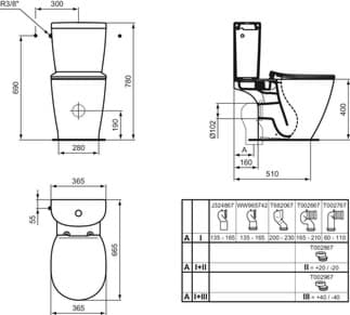 IDEAL STANDARD Připojení splachovací nádržky #E786101 - Bílá (Alpská), obrázek 18