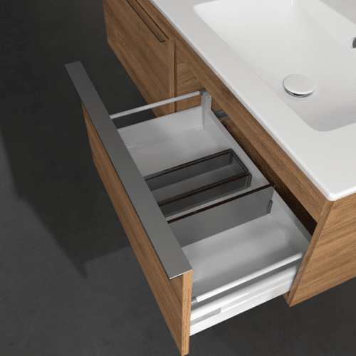 VILLEROY BOCH Toaletní skříňka Venticello, 2 výsuvy, 1253 x 420 x 502 mm, dub Kansas / dub Kansas #A93901RH, obrázek 6
