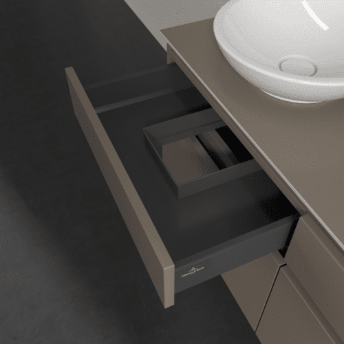 VILLEROY BOCH Legato toaletní skříňka, s osvětlením, 4 výsuvy, 1200 x 550 x 500 mm, Truffle Grey / Truffle Grey #B584L0VG, obrázek 6