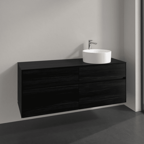 VILLEROY BOCH Toaletní skříňka Collaro, 4 výsuvy, 1400 x 548 x 500 mm, černý dub / černý dub #C04700AB, obrázek 2