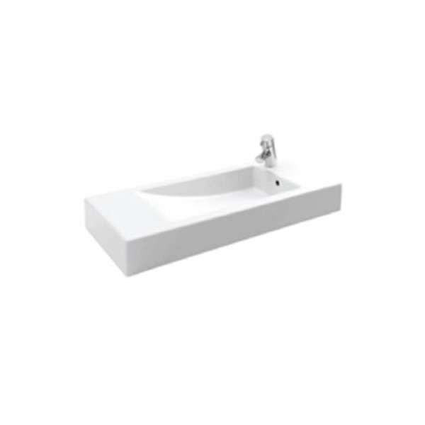 JIKA Pure, jednootvorové umyvadlo, 800mm x 345mm H8134230001061 bílé