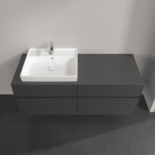 VILLEROY BOCH Collaro toaletní skříňka, s osvětlením, 4 výsuvy, 1400 x 548 x 500 mm, Grafit / Grafit #C085B0VR, obrázek 4