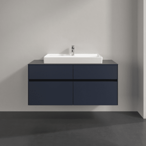 VILLEROY BOCH Toaletní skříňka Collaro, s osvětlením, 4 výsuvy, 1200 x 548 x 500 mm, Marine Blue / Marine Blue #C087B0VQ, obrázek 3
