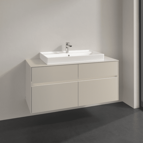 VILLEROY BOCH Toaletní skříňka Collaro, s osvětlením, 4 výsuvy, 1200 x 548 x 500 mm, Cashmere Grey / Cashmere Grey #C087B0VN, obrázek 2