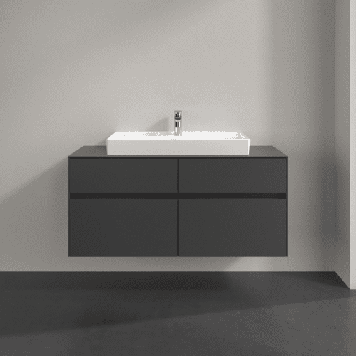 VILLEROY BOCH Collaro toaletní skříňka, s osvětlením, 4 výsuvy, 1200 x 548 x 500 mm, Grafit / Grafit #C087B0VR, obrázek 3