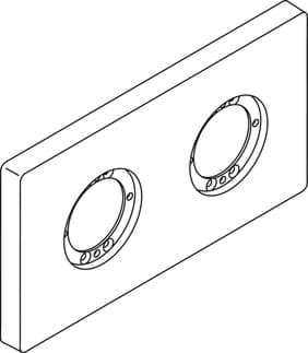 IDEAL STANDARD Archimodulová rozeta 183x100 mm #A963725AA - chrom