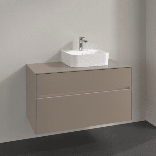 VILLEROY BOCH Toaletní skříňka Collaro, s osvětlením, 2 výsuvy, 1000 x 548 x 500 mm, taupe / taupe #C096B0VM, obrázek 2