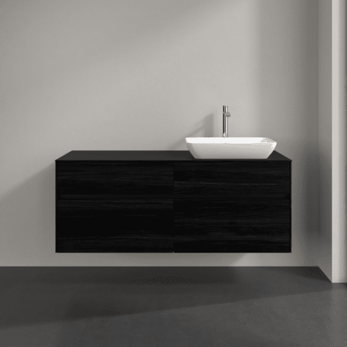 VILLEROY BOCH Toaletní skříňka Collaro, 4 výsuvy, 1400 x 548 x 500 mm, černý dub / černý dub #C11800AB, obrázek 3