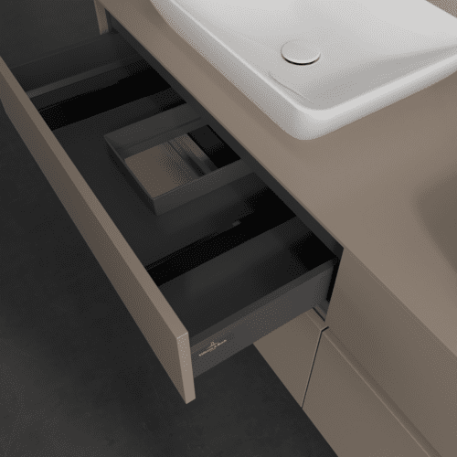 VILLEROY BOCH Toaletní skříňka Collaro, s osvětlením, 4 výsuvy, 1600 x 548 x 500 mm, taupe / taupe #C123B0VM, obrázek 8