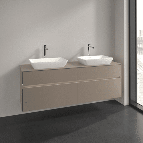 VILLEROY BOCH Toaletní skříňka Collaro, s osvětlením, 4 výsuvy, 1600 x 548 x 500 mm, taupe / taupe #C123B0VM, obrázek 2