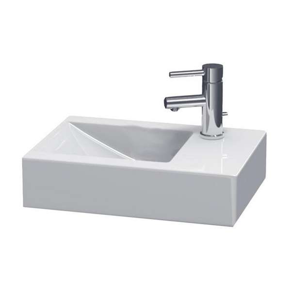 JIKA Cubito Pure, jednootvorové umyvadlo, 500mm x 345mm H8134210001061 bílé