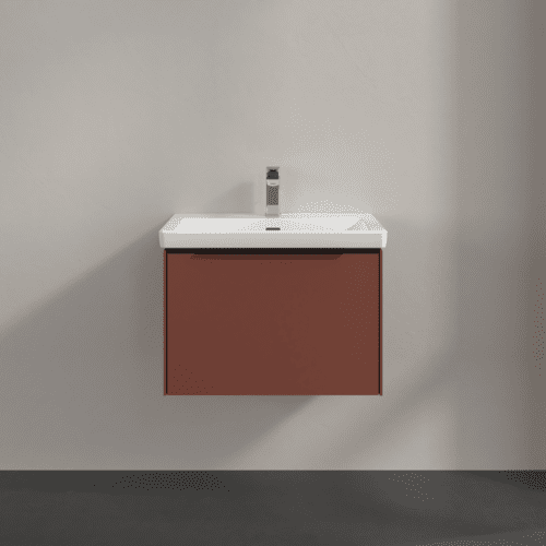 VILLEROY BOCH Subway 3.0 Vanity unit, 1 zásuvka, 622 x 429 x 478 mm, vínově červená #C57501AH, obrázek 3