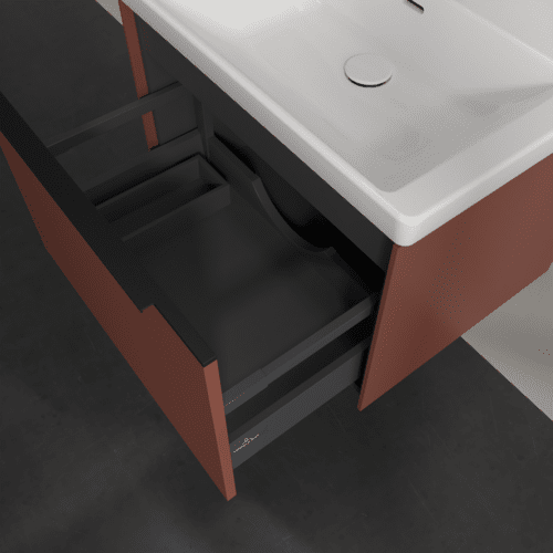 VILLEROY BOCH Subway 3.0 Vanity unit, 1 zásuvka, 622 x 429 x 478 mm, vínově červená #C57501AH, obrázek 7