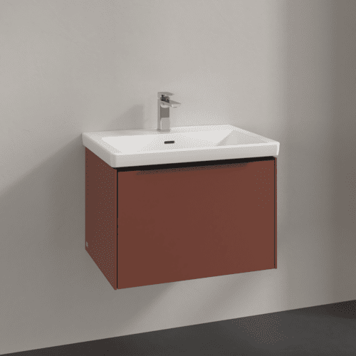 VILLEROY BOCH Subway 3.0 Vanity unit, 1 zásuvka, 622 x 429 x 478 mm, vínově červená #C57501AH, obrázek 2