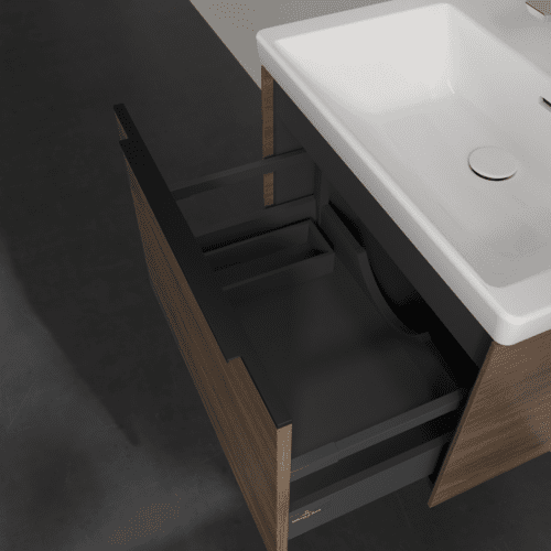 VILLEROY BOCH Subway 3.0 Vanity unit, 1 zásuvka, 622 x 429 x 478 mm, Arizona Oak #C57501VH, obrázek 7