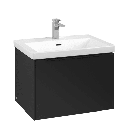 VILLEROY BOCH Subway 3.0 Vanity unit, 1 zásuvka, 622 x 429 x 478 mm, Volcano Black #C57501VL